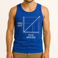 Fuck Around And Find Out Funny Graph Chart Joke Math Tank Top