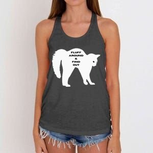 Fluff Around And Find Out Women's Knotted Racerback Tank