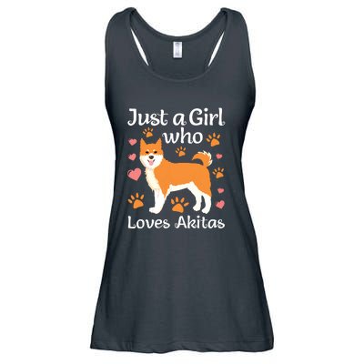 Funny Akita Art For Women Girl American Akita Inu Lover Ladies Essential Flowy Tank