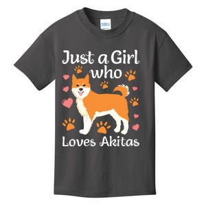 Funny Akita Art For Women Girl American Akita Inu Lover Kids T-Shirt