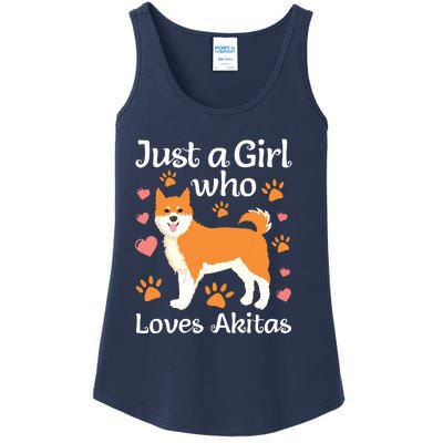 Funny Akita Art For Women Girl American Akita Inu Lover Ladies Essential Tank