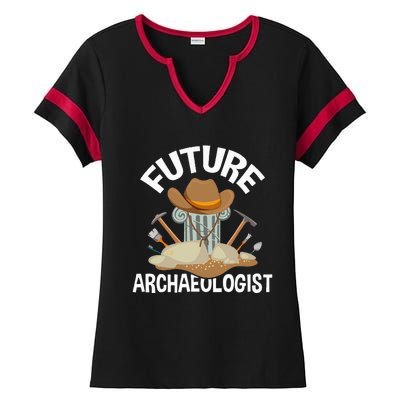 Future Archaeologist Archaeology Archeologist Archeology Ladies Halftime Notch Neck Tee