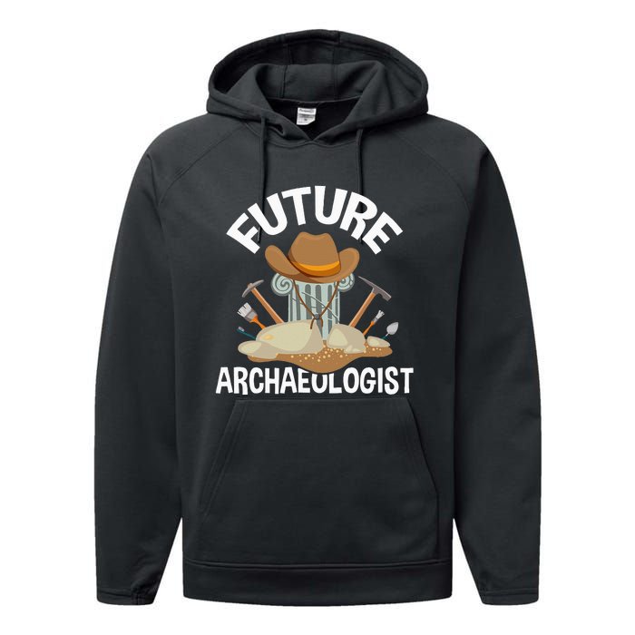 Future Archaeologist Archaeology Archeologist Archeology Performance Fleece Hoodie