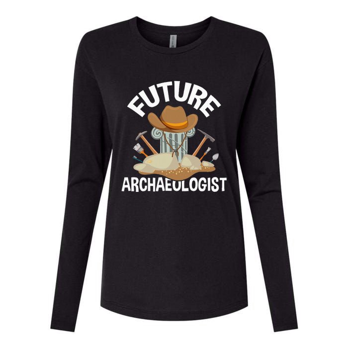 Future Archaeologist Archaeology Archeologist Archeology Womens Cotton Relaxed Long Sleeve T-Shirt