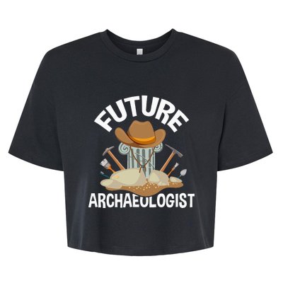 Future Archaeologist Archaeology Archeologist Archeology Bella+Canvas Jersey Crop Tee