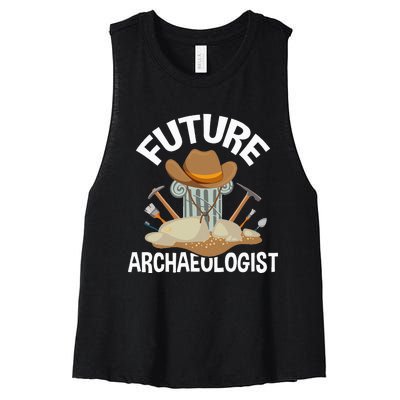 Future Archaeologist Archaeology Archeologist Archeology Women's Racerback Cropped Tank