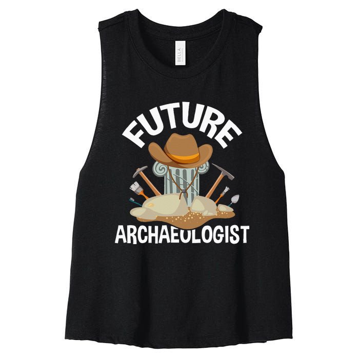 Future Archaeologist Archaeology Archeologist Archeology Women's Racerback Cropped Tank