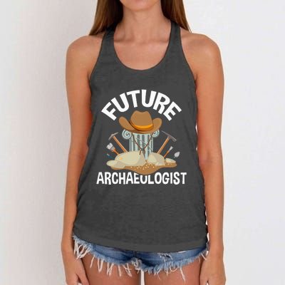 Future Archaeologist Archaeology Archeologist Archeology Women's Knotted Racerback Tank