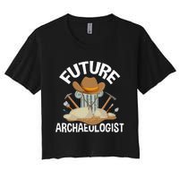 Future Archaeologist Archaeology Archeologist Archeology Women's Crop Top Tee