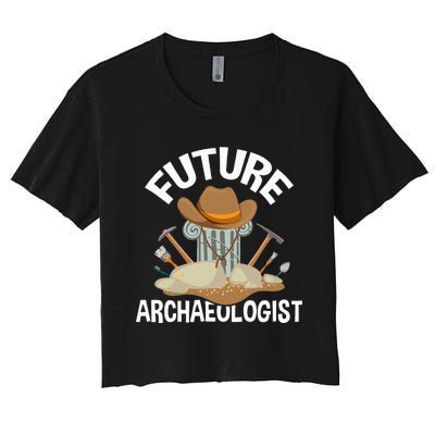 Future Archaeologist Archaeology Archeologist Archeology Women's Crop Top Tee