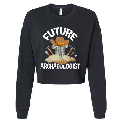 Future Archaeologist Archaeology Archeologist Archeology Cropped Pullover Crew