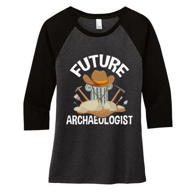 Future Archaeologist Archaeology Archeologist Archeology Women's Tri-Blend 3/4-Sleeve Raglan Shirt