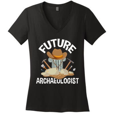 Future Archaeologist Archaeology Archeologist Archeology Women's V-Neck T-Shirt