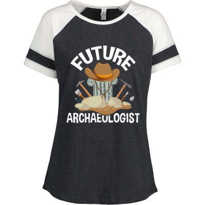 Future Archaeologist Archaeology Archeologist Archeology Enza Ladies Jersey Colorblock Tee