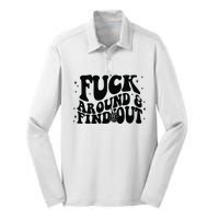 Fuck Around And Find Out Silk Touch Performance Long Sleeve Polo