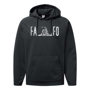 Fuck Around And Find Out Fafo F Around And Find Out Performance Fleece Hoodie