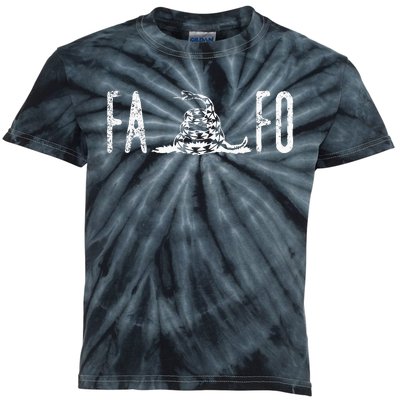 Fuck Around And Find Out Fafo F Around And Find Out Kids Tie-Dye T-Shirt