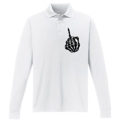 Fuck Around And Find Out Performance Long Sleeve Polo