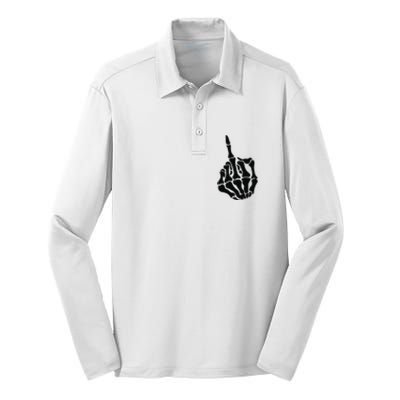 Fuck Around And Find Out Silk Touch Performance Long Sleeve Polo