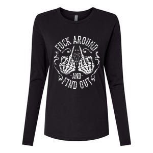 Fuck Around And Find Out Womens Cotton Relaxed Long Sleeve T-Shirt