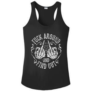 Fuck Around And Find Out Ladies PosiCharge Competitor Racerback Tank