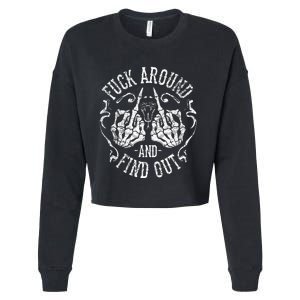 Fuck Around And Find Out Cropped Pullover Crew