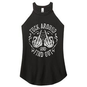 Fuck Around And Find Out Women's Perfect Tri Rocker Tank