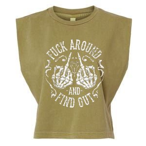 Fuck Around And Find Out Garment-Dyed Women's Muscle Tee