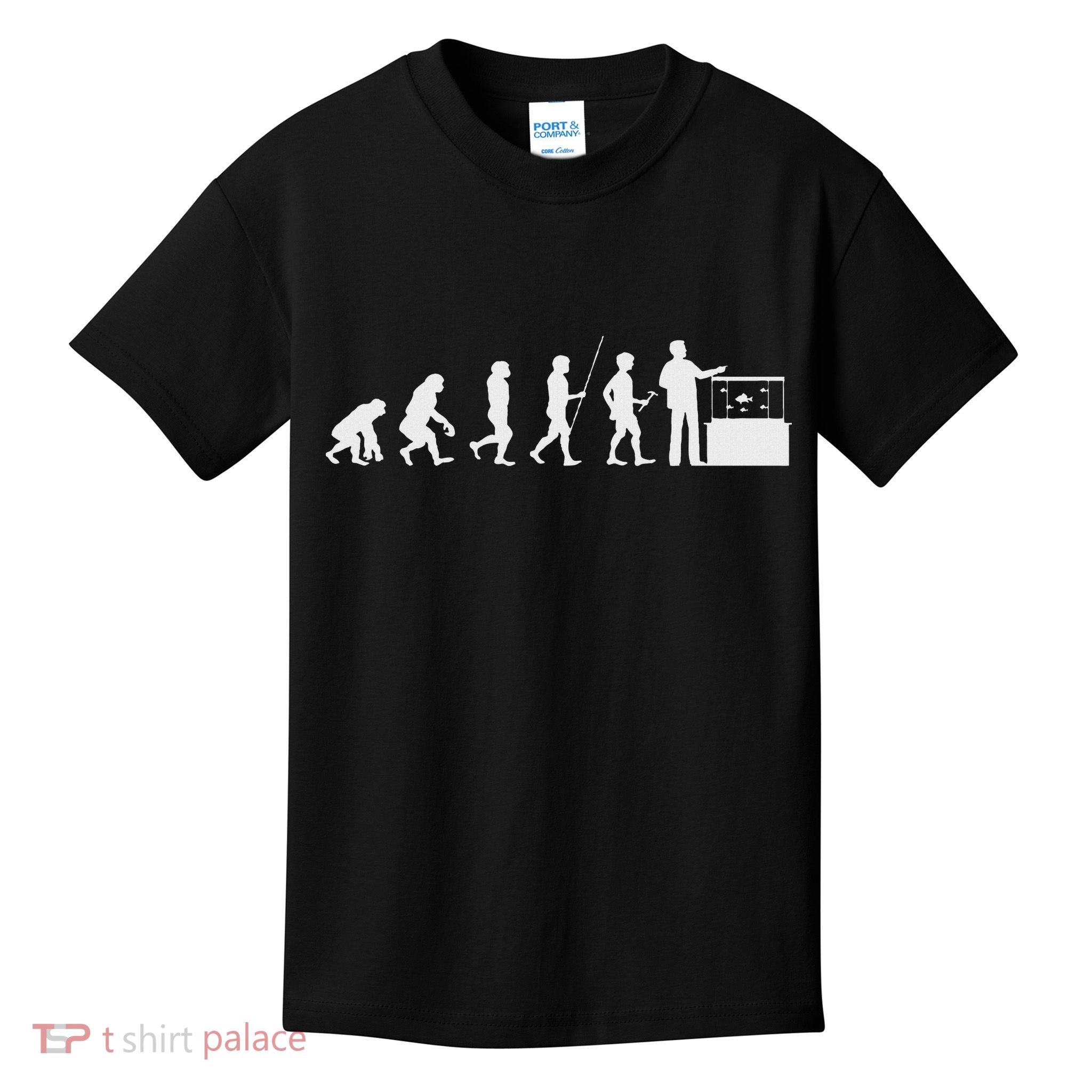 Funny Aquarist Aquarium Technologist Evolution Aquarium Kids T-Shirt