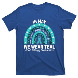 Food Allergy Awareness Month I Wear Teal Ribbon Support Gift T-Shirt