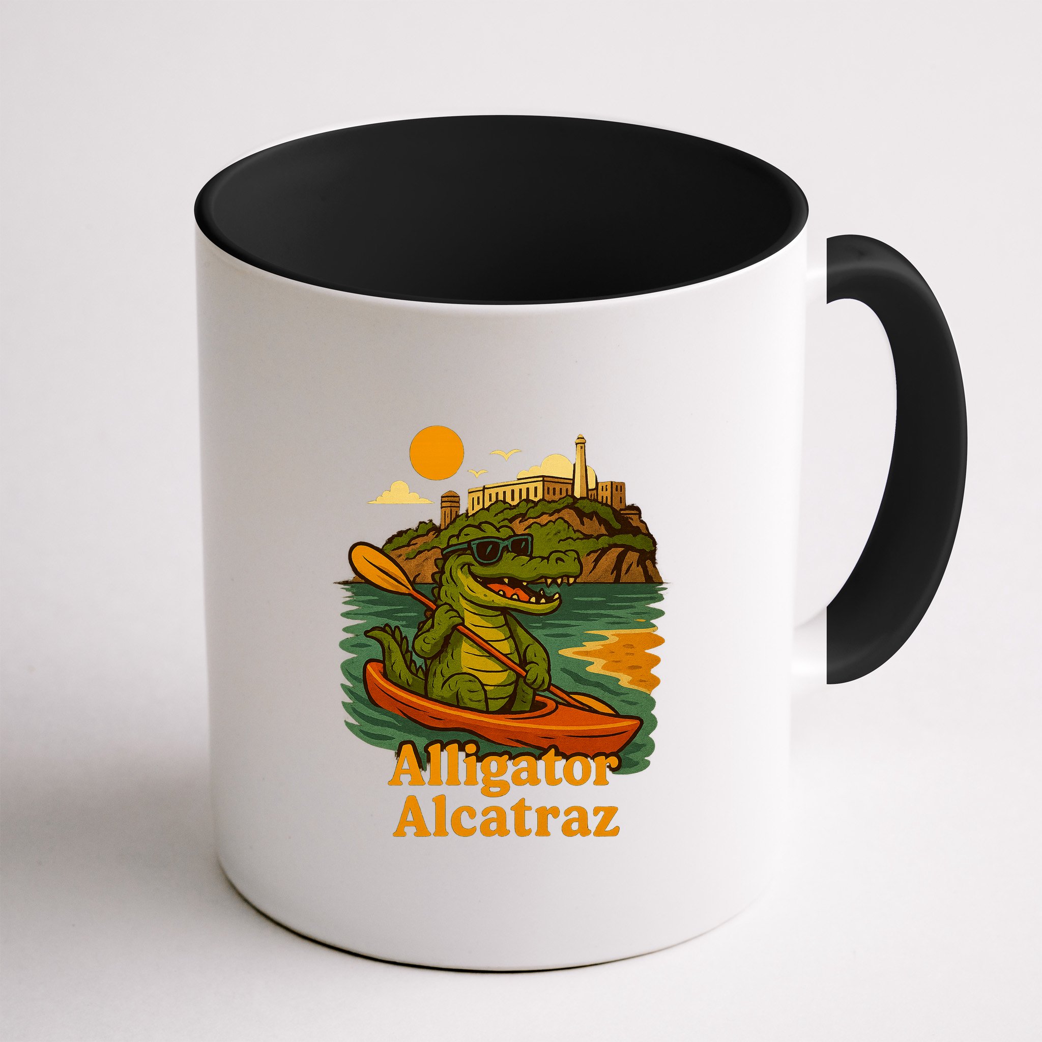 Funny Alligator Alcatraz Mug
