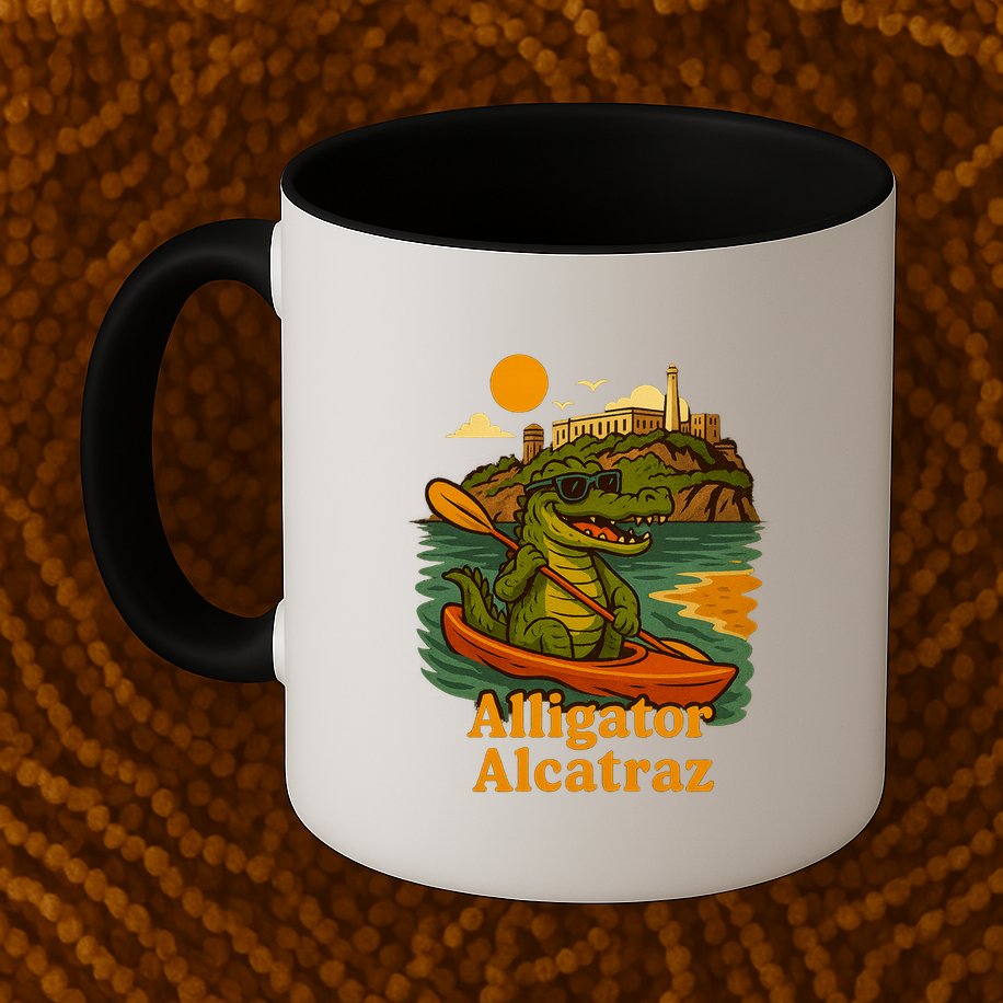 Funny Alligator Alcatraz Mug