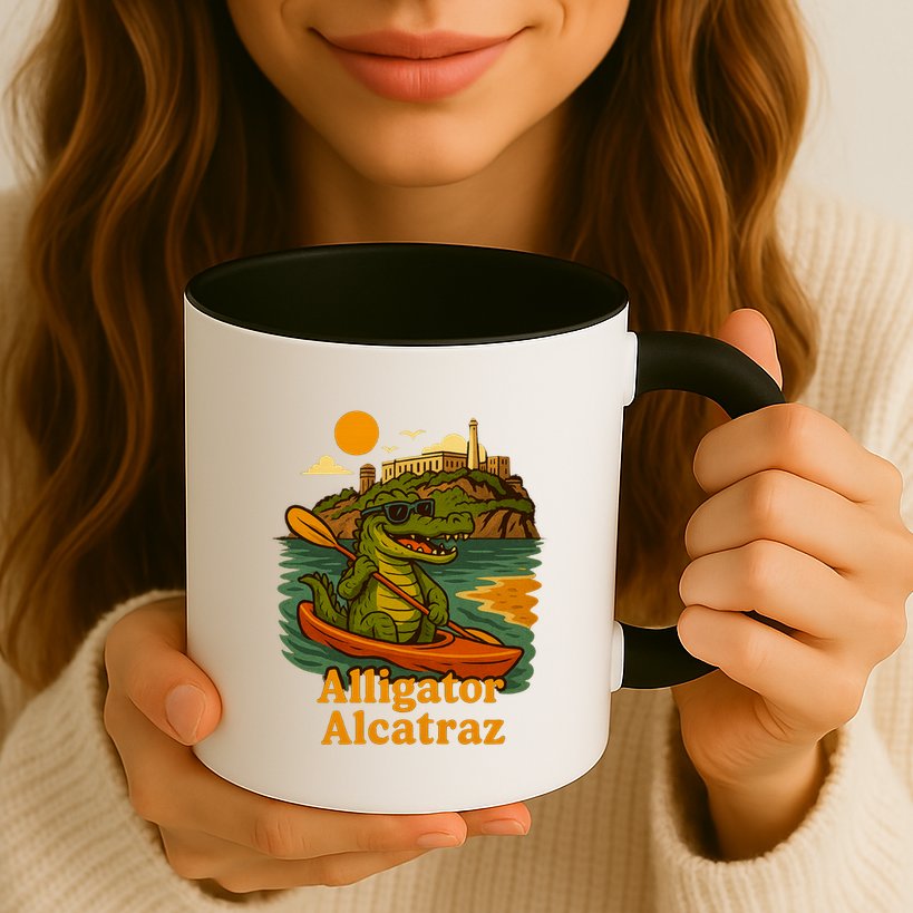 Funny Alligator Alcatraz Mug