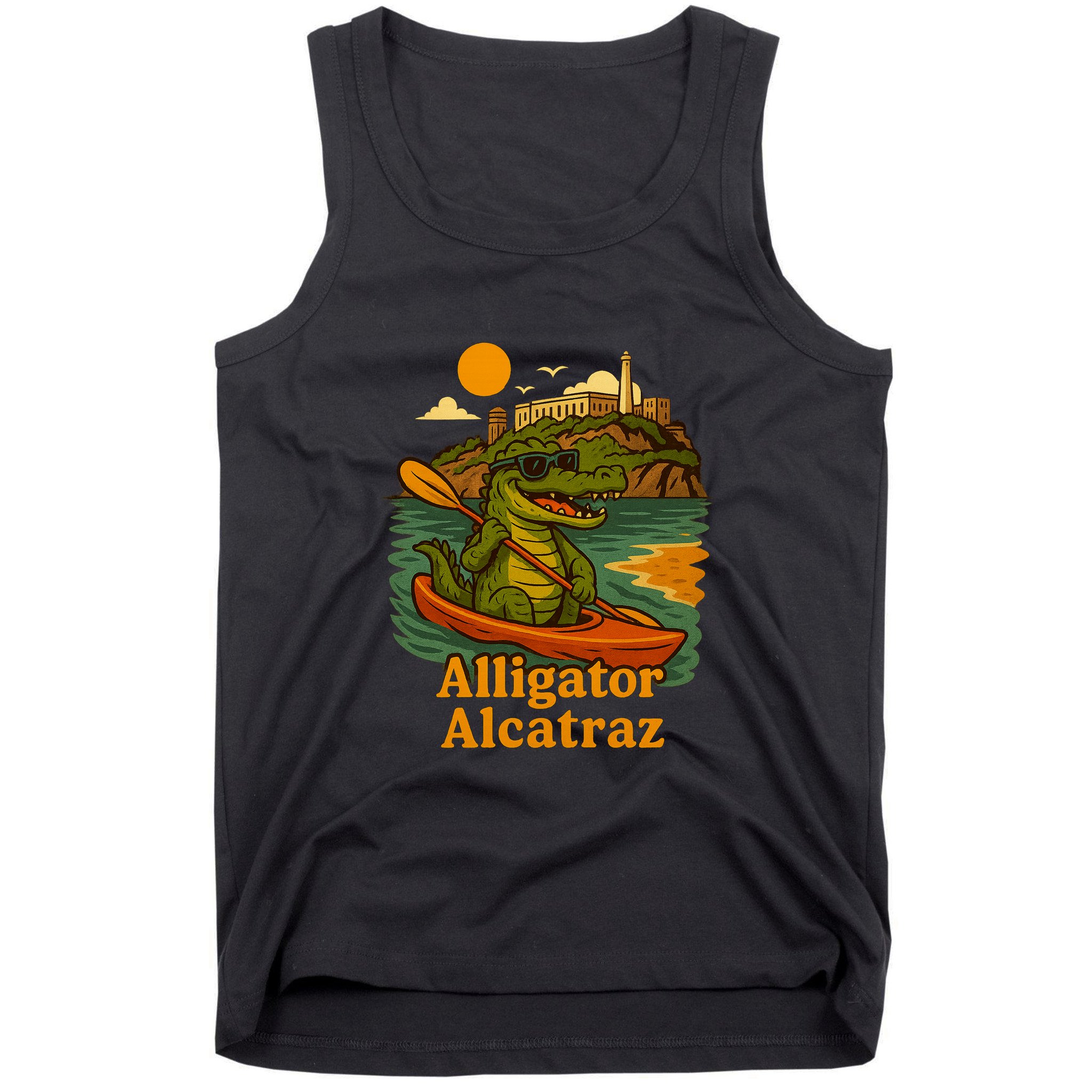 Funny Alligator Alcatraz Tank Top