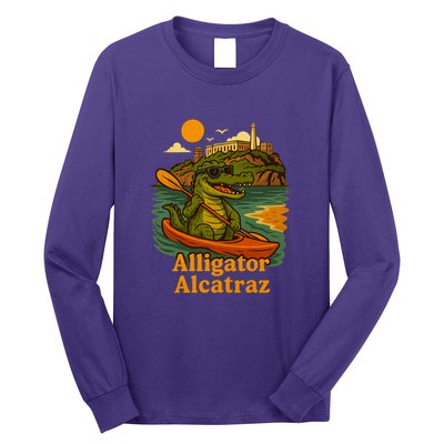 Funny Alligator Alcatraz Long Sleeve Shirt