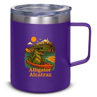 Funny Alligator Alcatraz 12oz Stainless Steel Coffee Mug