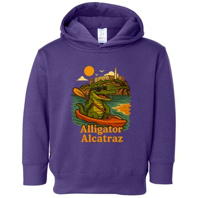 Funny Alligator Alcatraz Toddler Hoodie