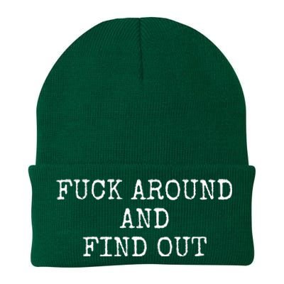 Fuck Around And Find Out Knit Cap Winter Beanie