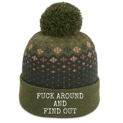 Fuck Around And Find Out The Baniff Cuffed Pom Beanie