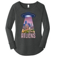 Funny Atliens Atlanta Al Novelty Women's Perfect Tri Tunic Long Sleeve Shirt