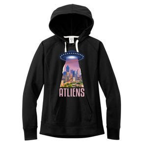 Funny Atliens Atlanta Al Novelty Women's Fleece Hoodie