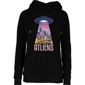 Funny Atliens Atlanta Al Novelty Womens Funnel Neck Pullover Hood