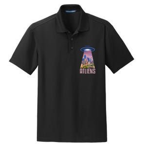 Funny Atliens Atlanta Al Novelty Dry Zone Grid Polo