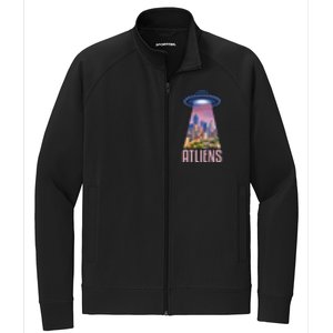 Funny Atliens Atlanta Al Novelty Stretch Full-Zip Cadet Jacket