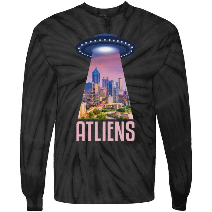 Funny Atliens Atlanta Al Novelty Tie-Dye Long Sleeve Shirt