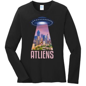 Funny Atliens Atlanta Al Novelty Ladies Long Sleeve Shirt