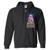 Funny Atliens Atlanta Al Novelty Full Zip Hoodie