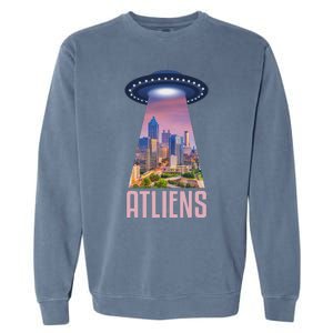 Funny Atliens Atlanta Al Novelty Garment-Dyed Sweatshirt