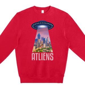 Funny Atliens Atlanta Al Novelty Premium Crewneck Sweatshirt