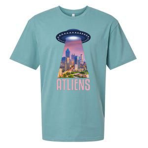 Funny Atliens Atlanta Al Novelty Sueded Cloud Jersey T-Shirt